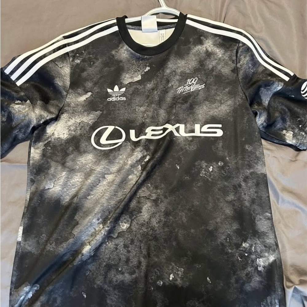 100 Thieves x Adidas Jersey - Black Multicolour